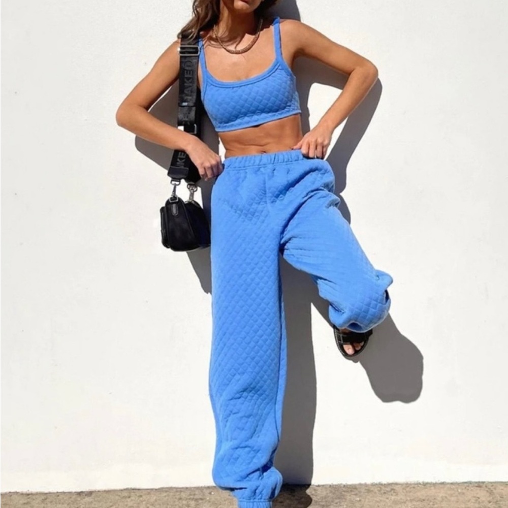 Princess Polly Blue Jogger Track Pants